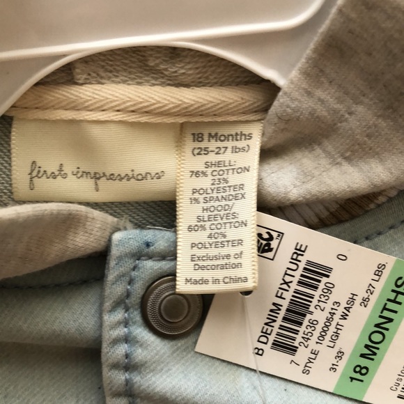 18 month old first impressions denim jacket - Picture 4 of 4